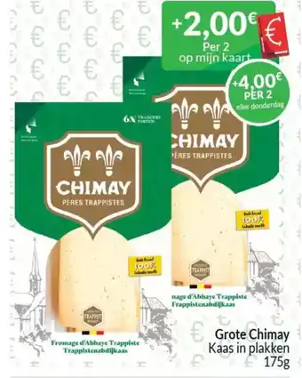 Intermarché Grote chimay kaas in plakken aanbieding