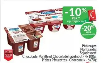 Intermarché Pâturages plantaardig sojadessert aanbieding