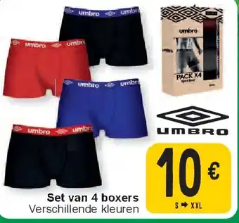 Cora Set van 4 boxers aanbieding