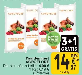 Cora Paardenmest AGROFLORE aanbieding