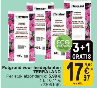 Cora Potgrond voor heideplanten TERRALAND aanbieding