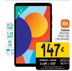 Cora Tablet REDMI PAD SE aanbieding