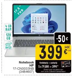 Cora Notebook HP aanbieding