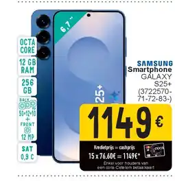 Cora Smartphone GALAXY S25+ aanbieding