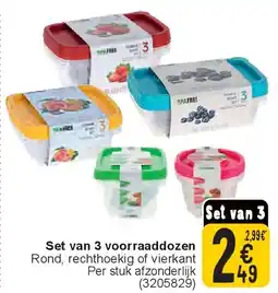 Cora Set van 3 voorraaddozen aanbieding