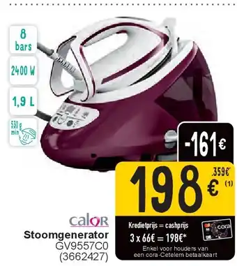 Cora Stoomgenerator aanbieding