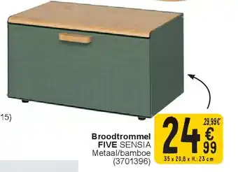 Cora Broodtrommel FIVE aanbieding