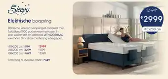 Sleepworld Elektrische boxspring aanbieding