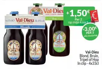 Intermarché Val-dieu blond bruin tripel of hop aanbieding