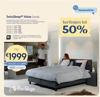 Sleepworld SwissSleep Value Sandy aanbieding