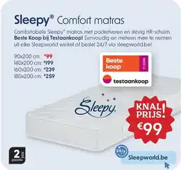 Sleepworld Sleepy Comfort matras aanbieding