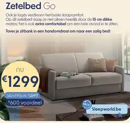 Sleepworld Zetelbed Go aanbieding