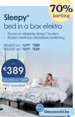 Sleepworld Sleepy bed in a box elektro aanbieding