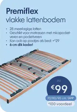 Sleepworld Premiflex vlakke lattenbodem aanbieding