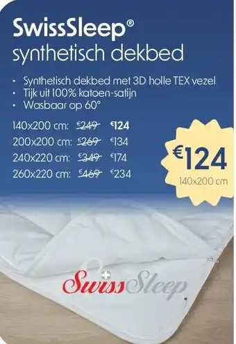 Sleepworld SwissSleep synthetisch dekbed aanbieding