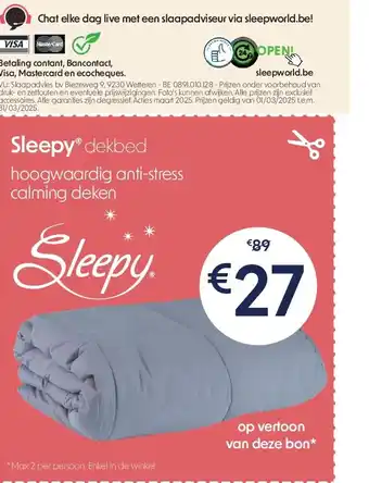 Sleepworld Sleepy dekbed aanbieding