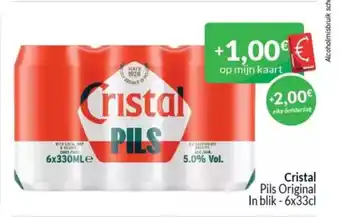 Intermarché Cristal pils original aanbieding