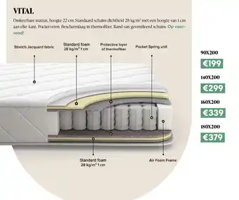 Crack VITAL 90X200 aanbieding