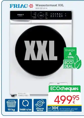 Eldi Friac Wasautomaat XXL aanbieding