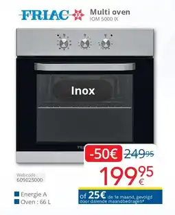 Eldi Friac Multi oven IOM 5000 IX aanbieding