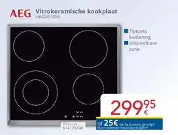 Eldi AEG Vitrokeramische kookplaat HK624010XB aanbieding