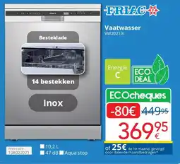 Eldi Friac Vaatwasser aanbieding