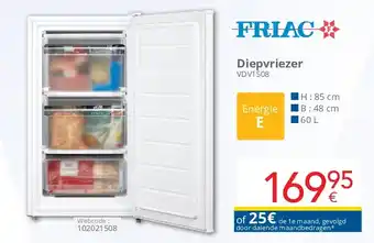 Eldi Friac Diepvriezer VDV1508 aanbieding