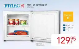 Eldi Friac Mini-Diepvriezer VDV1055 aanbieding