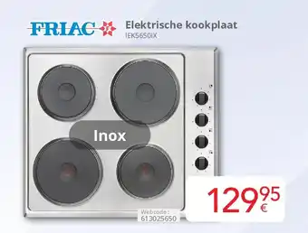 Eldi Friac Elektrische kookplaat IEK5650IX aanbieding