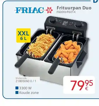 Eldi Friac Frituurpan Duo F600IX/F601X aanbieding