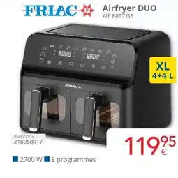 Eldi Friac Airfryer DUO aanbieding