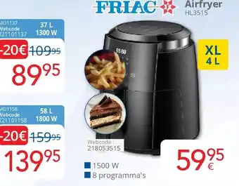 Eldi Friac Airfryer HL3515 aanbieding