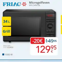 Eldi Friac Microgolfoven aanbieding