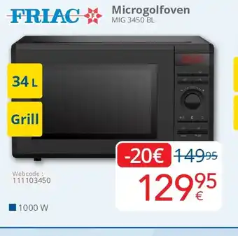 Eldi Friac Microgolfoven aanbieding