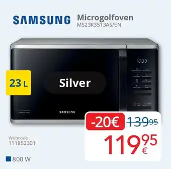 Eldi Microgolfoven MS23K3513AS/EN aanbieding