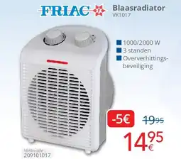 Eldi Friac Blaasradiator VK1017 aanbieding