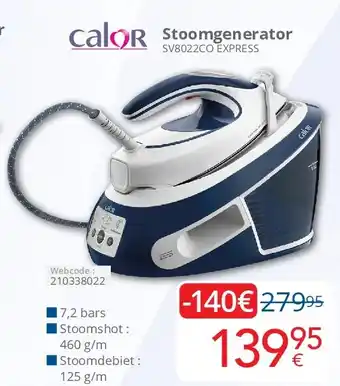 Eldi Stoomgenerator SV8022CO EXPRESS aanbieding