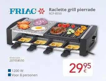 Eldi Friac Raclette grill pierrade aanbieding