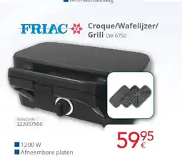 Eldi Croque/Wafelijzer/ Grill CW-0750 aanbieding