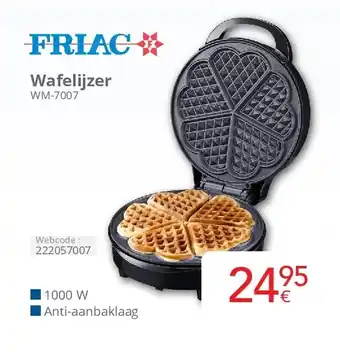 Eldi Friac Wafelijzer WM-7007 aanbieding