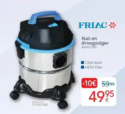 Eldi Friac Nat-en droogzuiger ASND1500 aanbieding