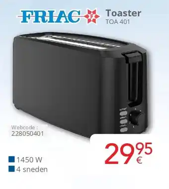 Eldi Friac Toaster TOA 401 aanbieding