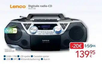 Eldi Digitale radio-CD SCD-720 aanbieding