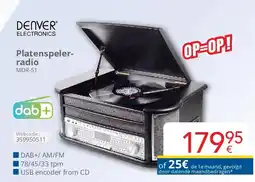 Eldi Denver Platenspelerradio MDR-51 aanbieding