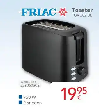 Eldi Toaster TOA 302 BL aanbieding