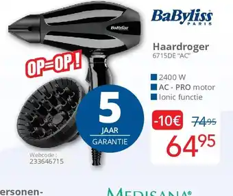 Eldi Haardroger 6715DE “AC” aanbieding