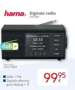 Eldi Digitale radio DR1000 aanbieding