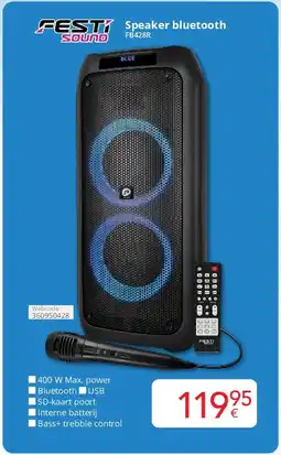 Eldi Speaker bluetooth FB428R aanbieding