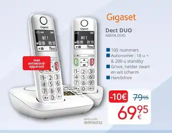 Eldi Gigaset Dect DUO A605A DUO aanbieding