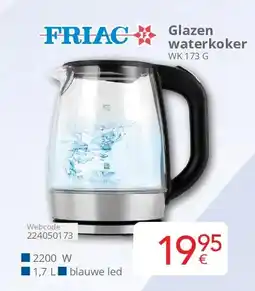 Eldi Friac Glazen waterkoker aanbieding